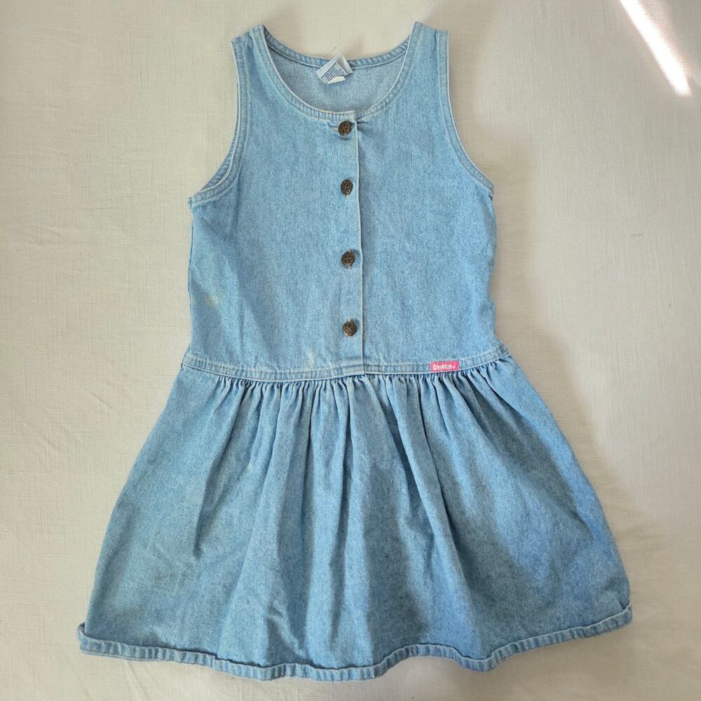 Vintage Oshkosh Denim Dress kids 6/8